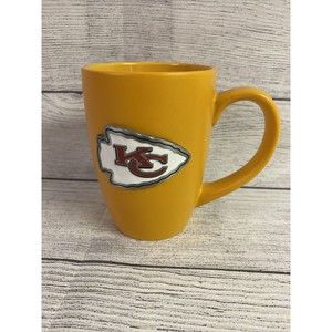 Kansas City Chiefs NFL 16 Oz  Coffee Mug Cup Logo Brands New Yellow! FAST SHIP!!